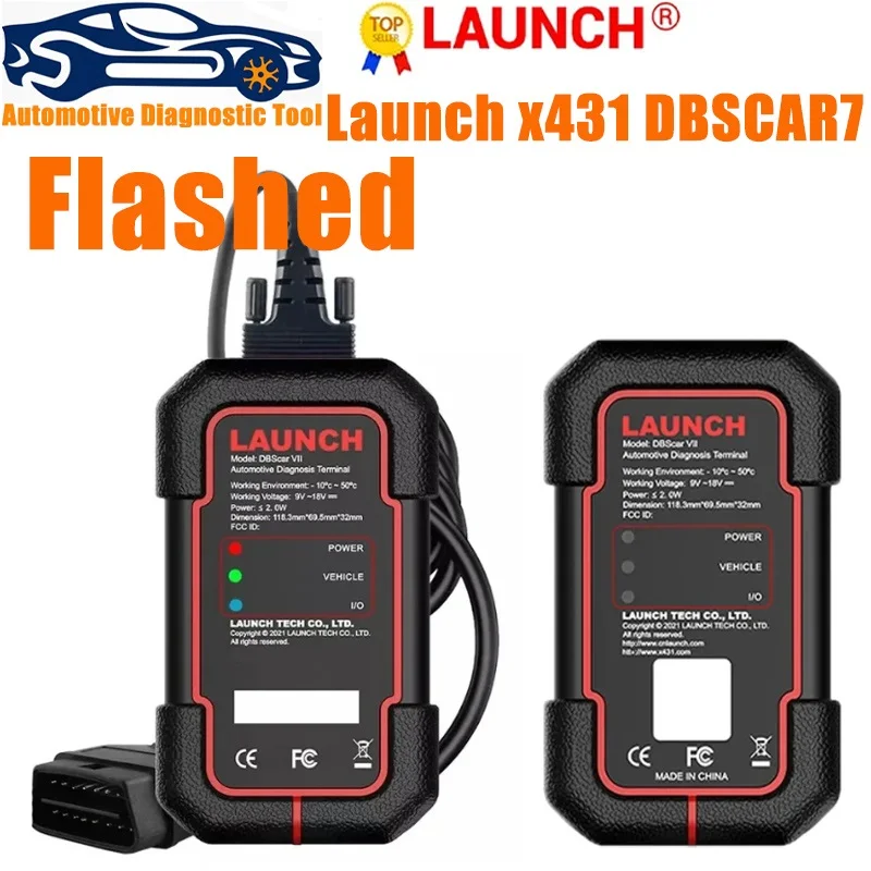 Launch x431 DBSCAR7 Bluetooth Connector 9884 Support CANFD DOIP Protocols Auto Car Diagnostic Tool PK Thinkdiag 2 dbscar7