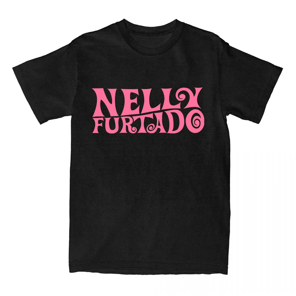 Camiseta Nelly Furtado con estampado gráfico, camiseta de manga corta para mujer, Ropa de moda para mujer, Ropa de verano, Tops de algodón suave con cuello redondo