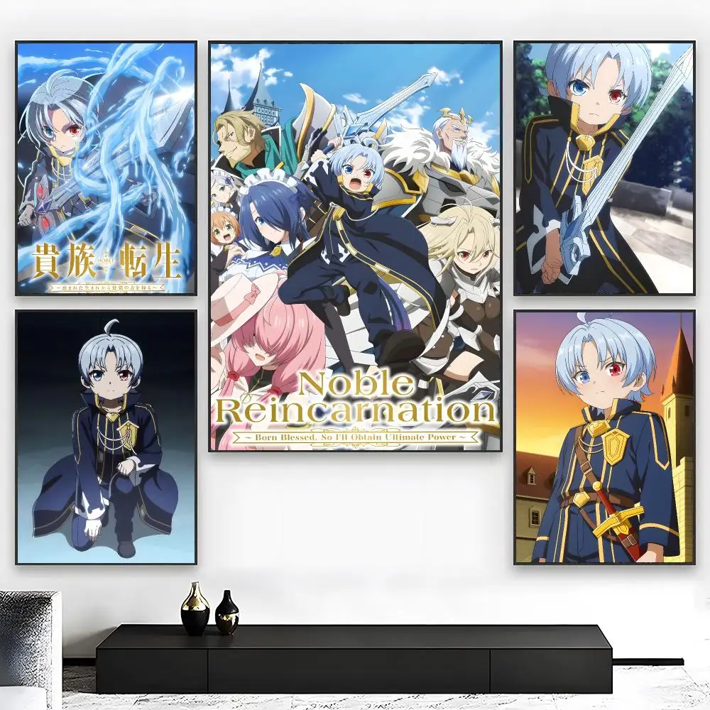 Fantasy Anime N-Noble Reincarnation Poster  High-definition Art Sticker Self Adhesive Waterproof Home Decoration