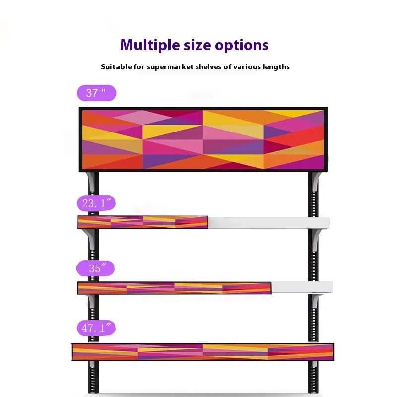 23,1 Zoll langes All-In-One-Android-High-Definition-LCD-Touchscreen mit schmalem Rand, IP65, 12 V, 2,5 mm für Werbeschilderung