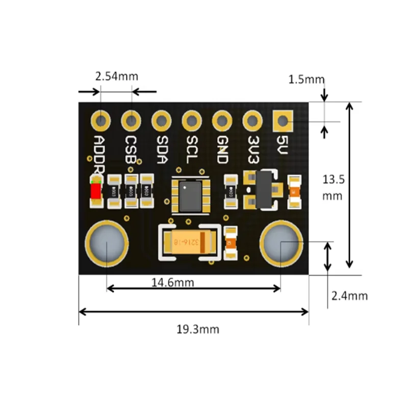 1pcs SPL06-001 High-Precision 5cm Barometer