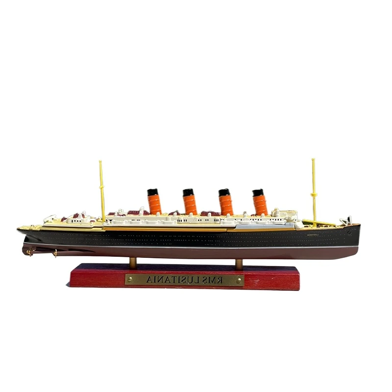 B-M 1:1250 Transatlantic Luxury Cruise Ship Lusitania Model Toys Adult Fans Collectible Gifts Souvenir