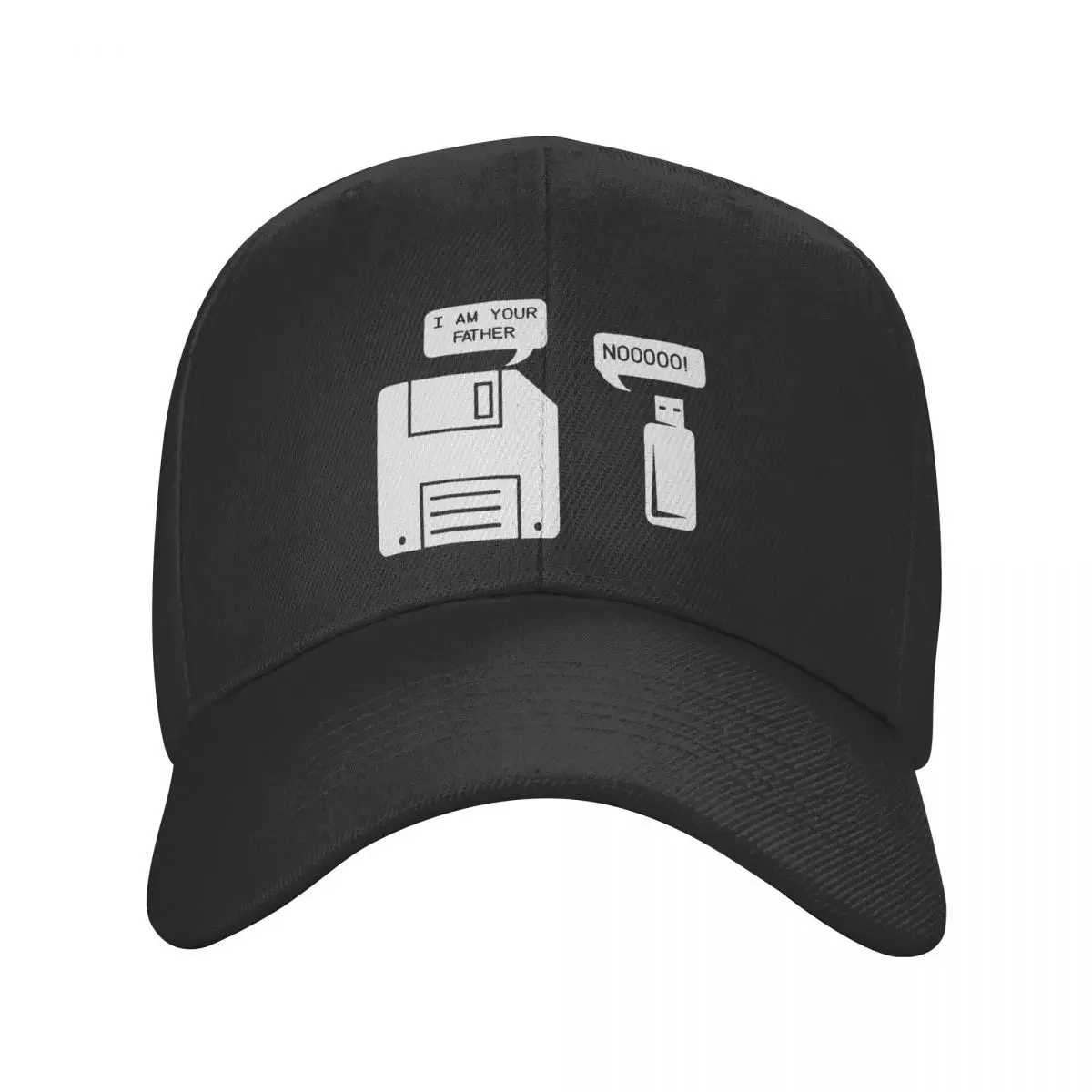 

USB Floppy Disk I Am Your Father Geek Baseball Cap Men Women Fitted Sun Hat Dad Hat Adjustable Snapback Caps Sun Hats Wholesale