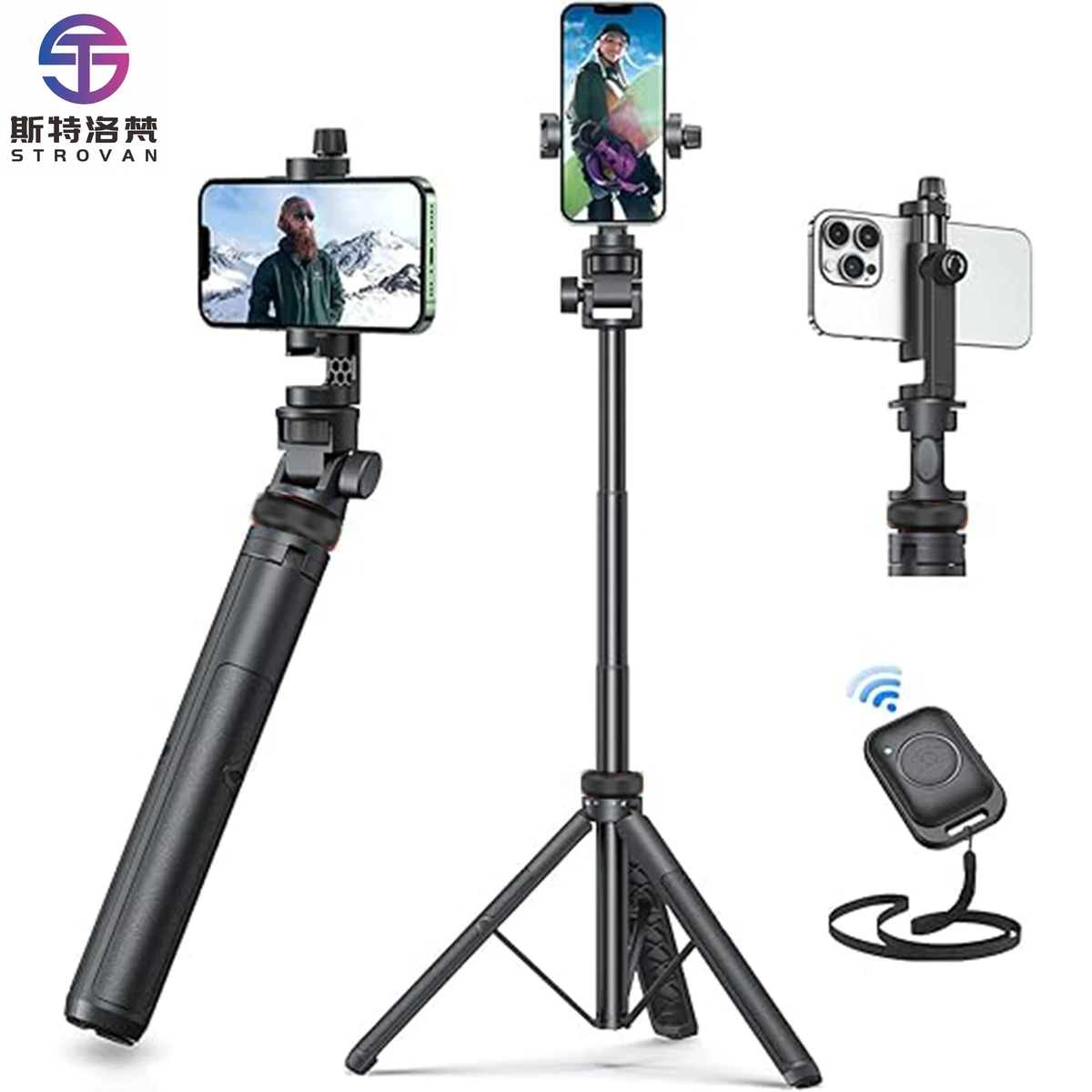 M080P Selfie Live Broadcast Table Mobile Phone Tripod Mini Selfie Stick