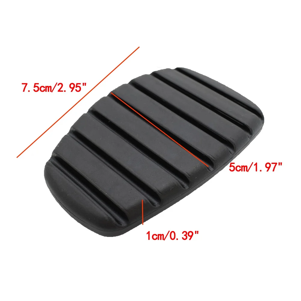 Rubber Cover Clutch Pedal Cushion Footboard Mat Anti-Skid Black Car For Renault Clio Laguna Megane Scenic Kangoo