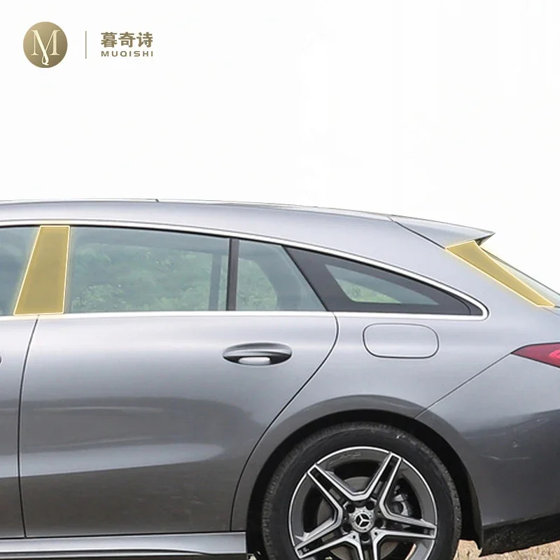 

Pre cutting Car Exterior Body B C Window pillar PPF paint protection film TPU refit For Mercedes Benz CLA C117 19-2024