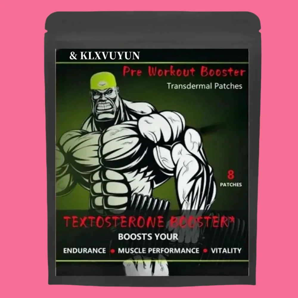 Pre Workout Booster Pump Testosterone Testo Muscle Building Extremely Fast. Transdermal Patches. Patches Made In Usa