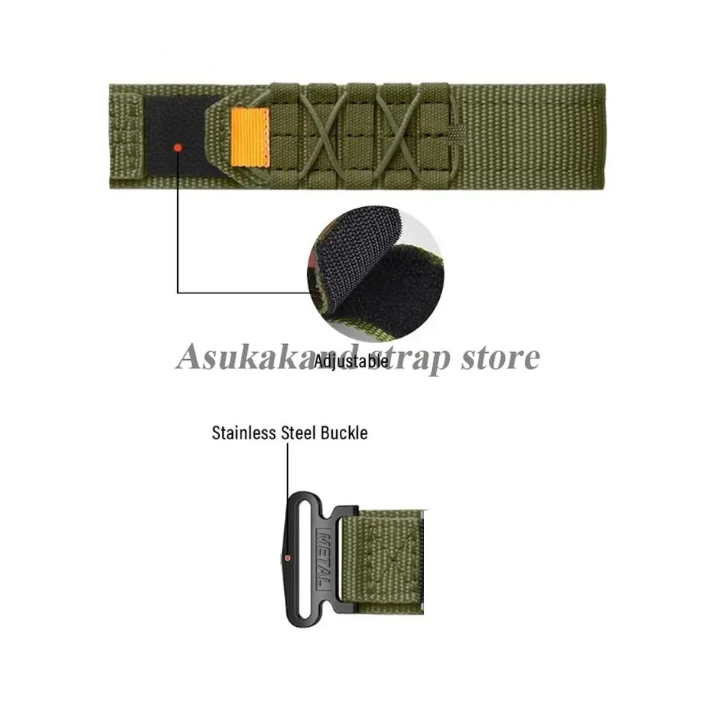 عالية الجودة النايلون حزام الساعات ل GA110 GA2100 DW5600 حزام (استيك) ساعة الأخضر المعصم للرجال سوار الرياضة حزام ساعة الملحقات