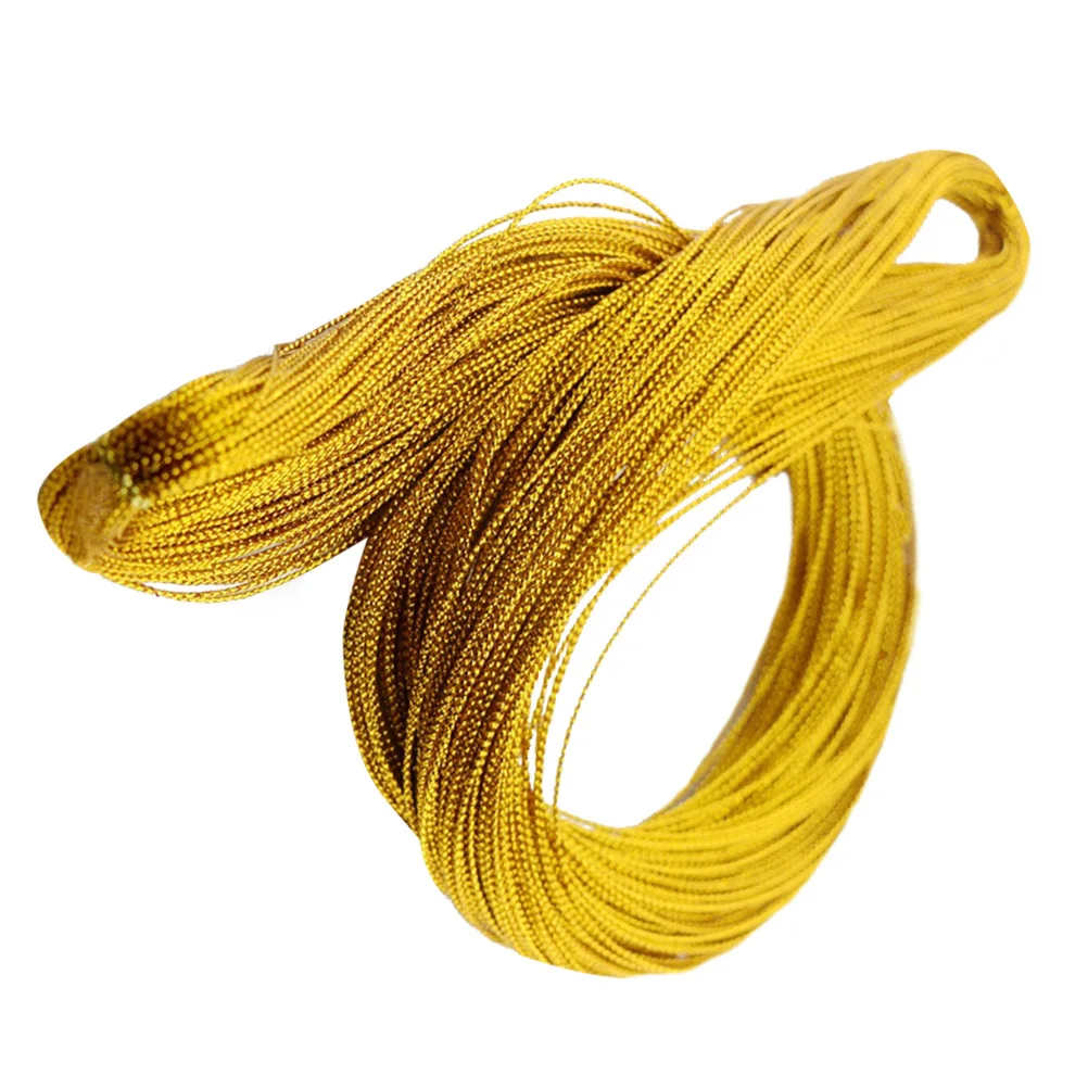1 مللي متر 91 متر الذهب مضفر النايلون علامة سلسلة ل الديكور قلادة مجوهرات الحرفية المشاريع التسمية عرض التسمية سلسلة علامة خط