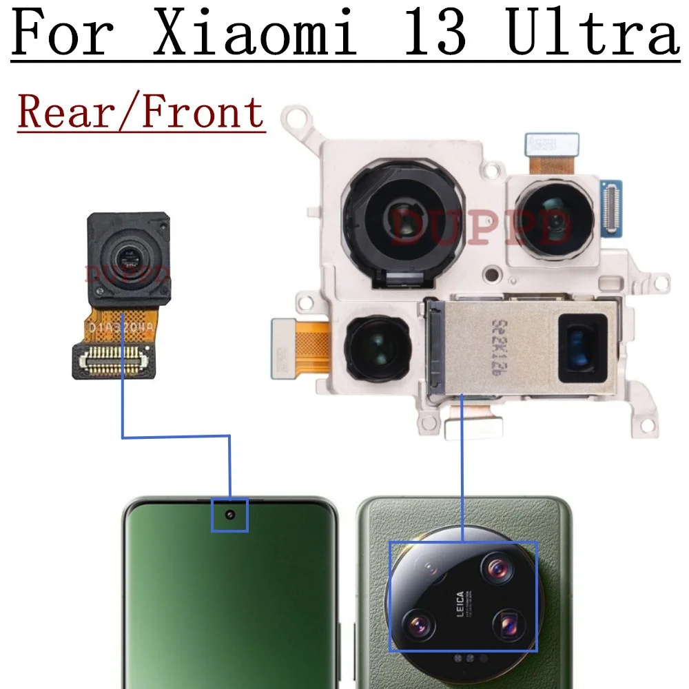 For Xiaomi 13 Ultra Mi13 Ultra Rear Cameras Set Back Facing Main Telephoto Ultra Wide-angle Front Selfie Camera