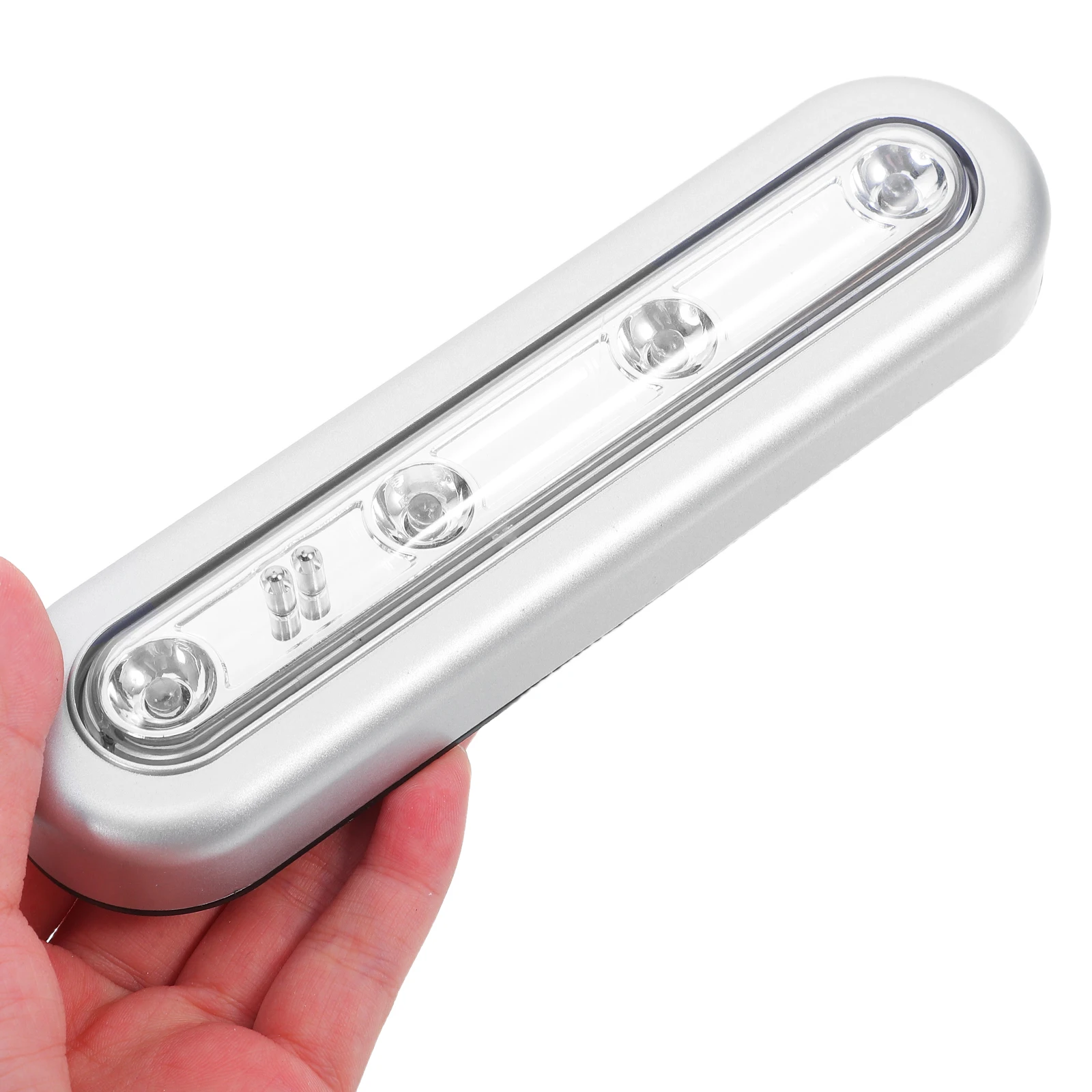 

4 LED Touch Sensor Lights Bright White Home Use Decoration Lamp for Cabinet Bathroom Shelf Storage Night Light