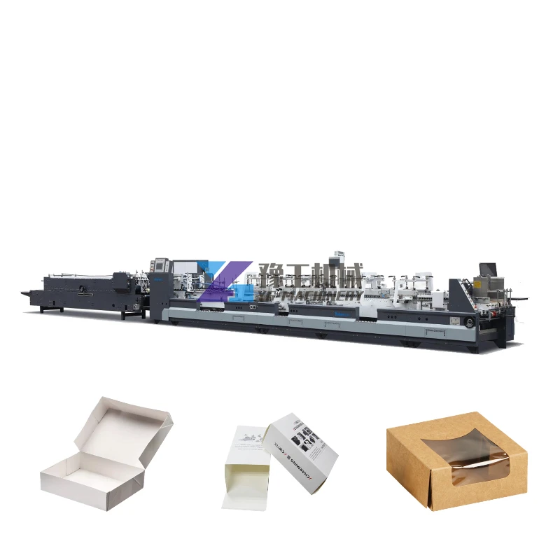 High Speed Bottom Lock GS Automatic 6 Corners Carton Box Folder Gluer Machine