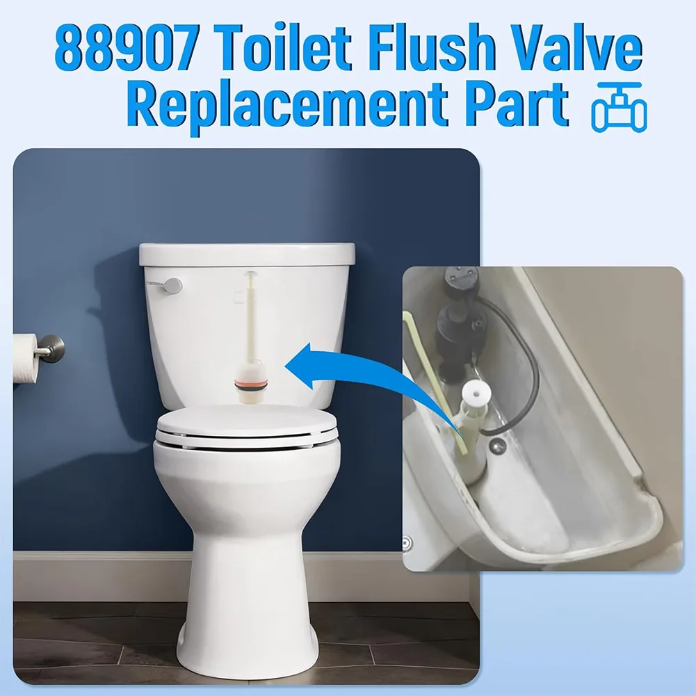 Toilet Flush Valve 88907 Compatible with For Mansfield 211 210 208 209 174 Models for Efficient and Quiet Tank Operation