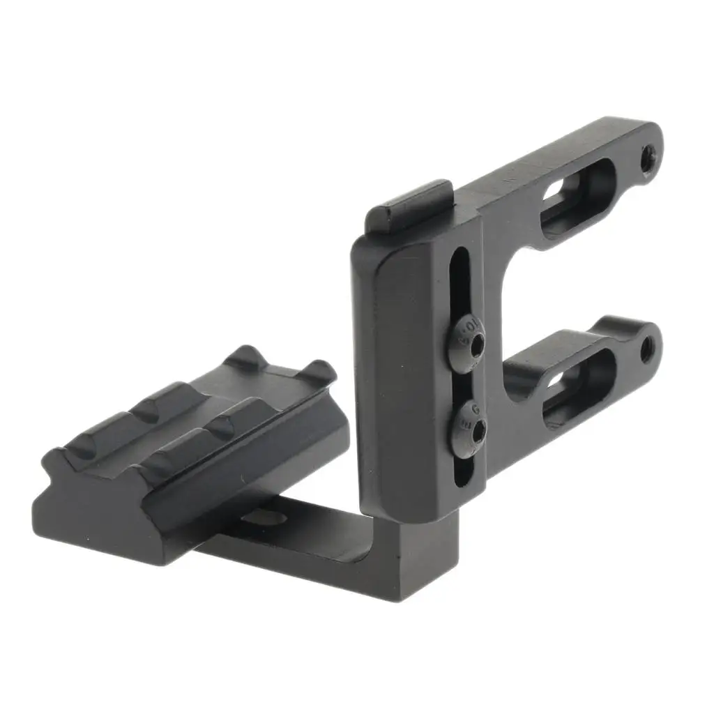 Adjustable Aluminum Alloy Bow Sight Mount Riser Compatible with Archery Bow Set for Composite Bow Accessories