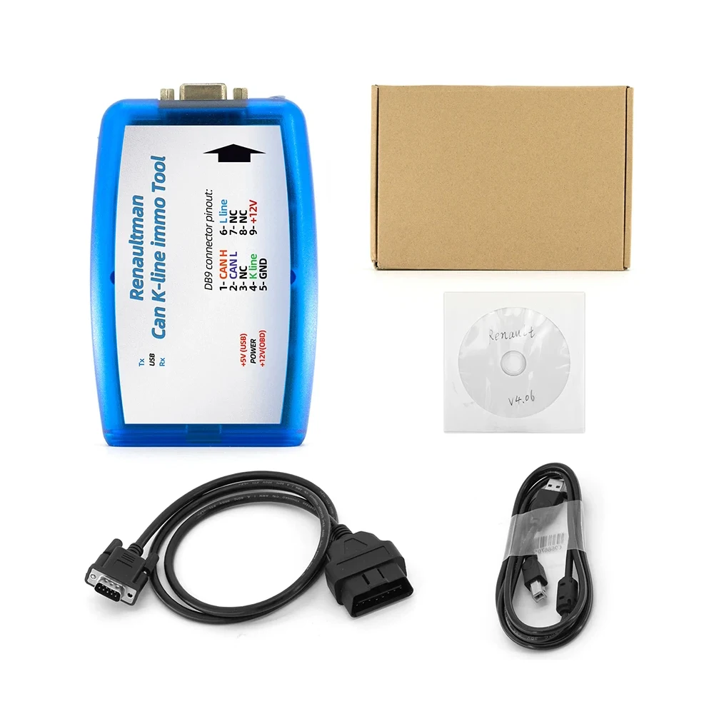 For Renault Can K-line Immo Tool V4.08 Support for Renault CAN /K-line Immo Tool OBD2 Auto ECU Programmer Read / Write EEPROM