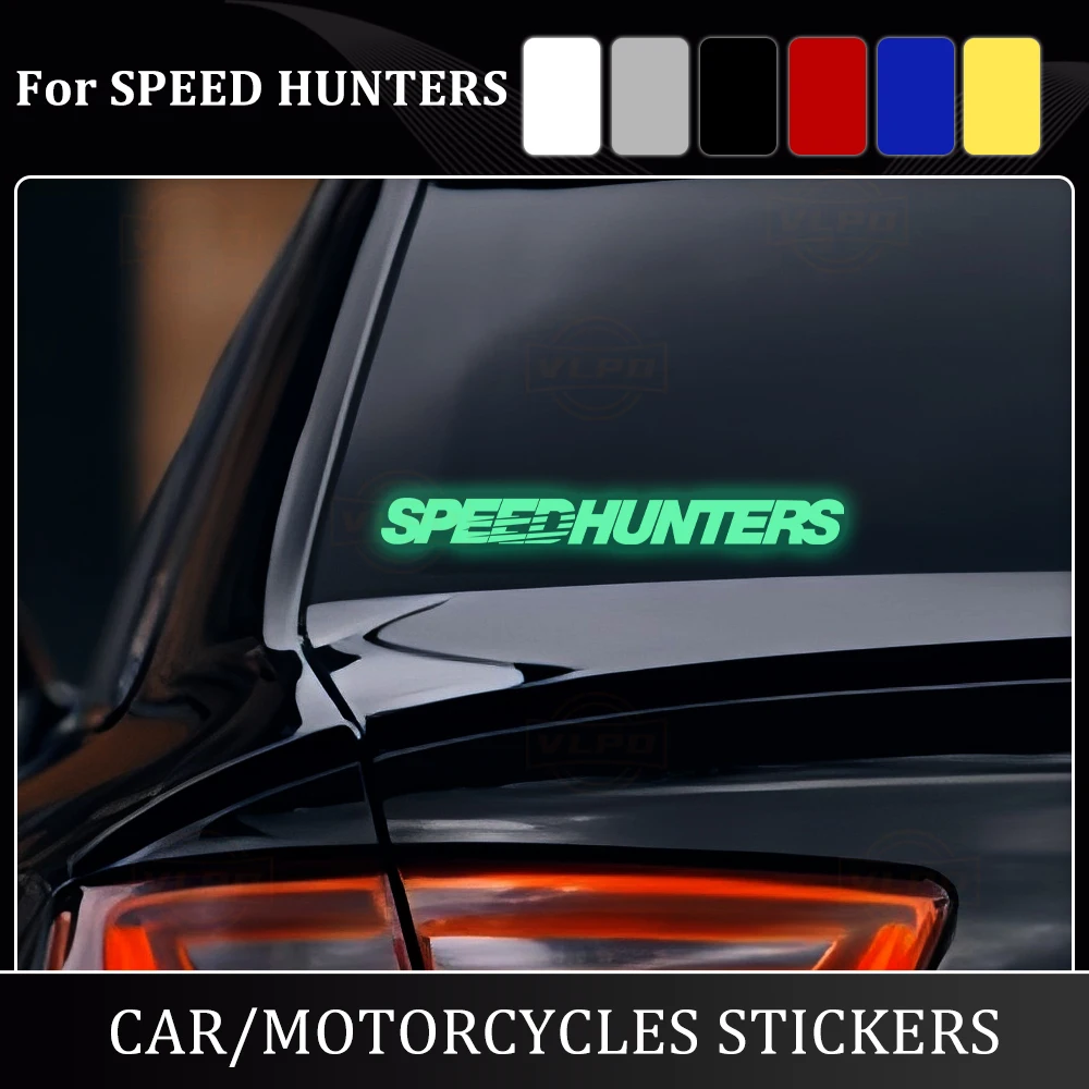 

Car Stickers SPEEDHUNTERS Waterproof Decal Auto Door Window Bumper Rear Windshield SPEED HUNTERS Decoration Decals Accessories