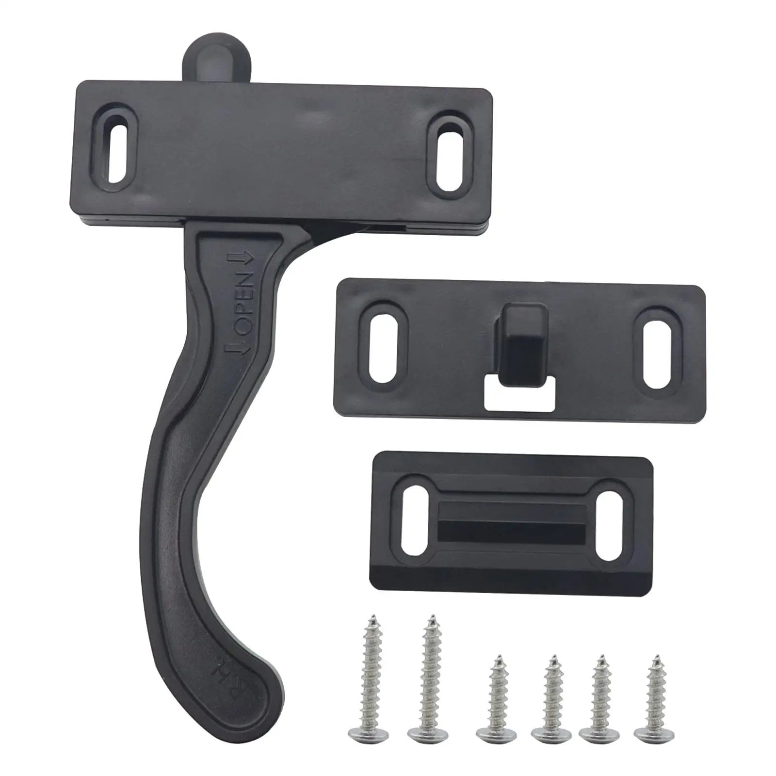 Screen Door Latch Handle Universal PP Car Accessories for Camper Cargo Easily Install Long Service Life Premium