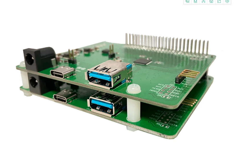 Ch569 entwicklungs board usb 3,0 super-geschwindigkeit schnitts telle mcu gigabit ethernet phy hspi CH569W-EVT bewertungs karte neues original – Detail 6