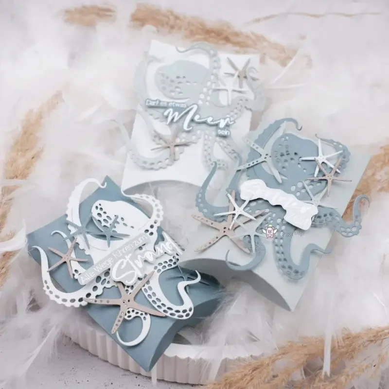 

Металлические вырубные формы Mmao Crafts для скрапбукинга, серия «Морская тематика», трафареты для вырезания и штамповки бумаги, ножи-формы, лезвия, штампы