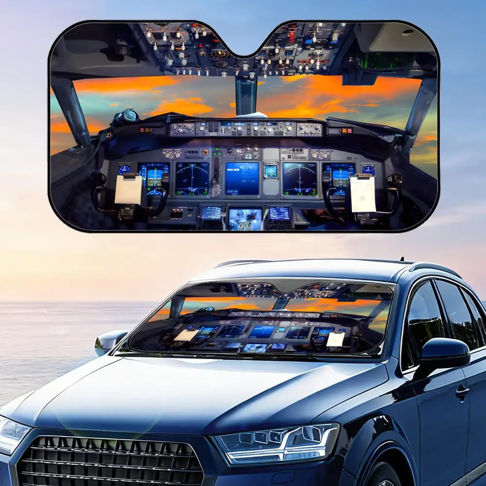 

Солнцезащитный козырек для кабины из алюминиевой фольги, многоразовый, с защитой от УФ-излучения и теплоизоляцией