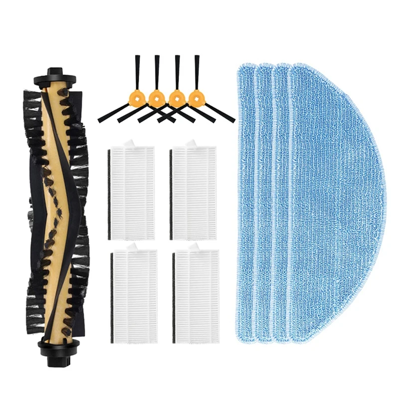 أسطوانة رئيسية بديلة لـ Yeedi K701g ، فرشاة جانبية ، مرشح HEPA ، وسادات الممسحة ، وقطع الغيار ، والملحقات