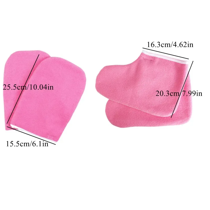A Pair Glove Hot Wax for Hand Wax Spa Mittens Paraffin Wax Bath Foot Cover Paraffin Hand Desechables Hand Cover Keep Warm Gloves