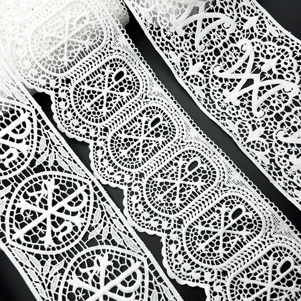 10Yard Cross Lace Fabric High  - đánh giá và giá Embroidery Abaya