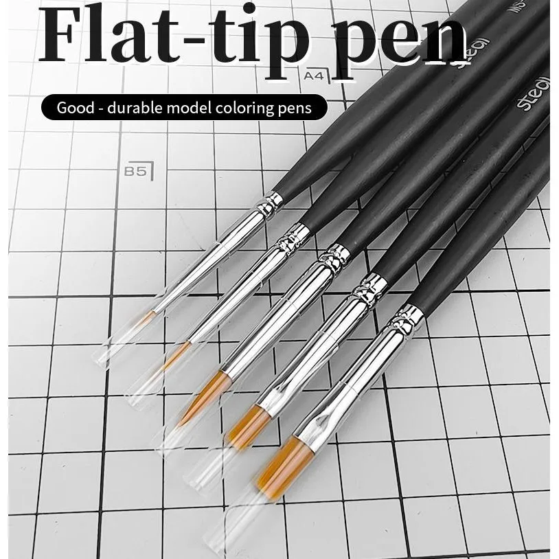 

Stedi 5 шт. кисти для рисования моделей, военные масштабные модели, ручная роспись, набор для ретуши для Gundam Tank, самолетов, принадлежности для хобби