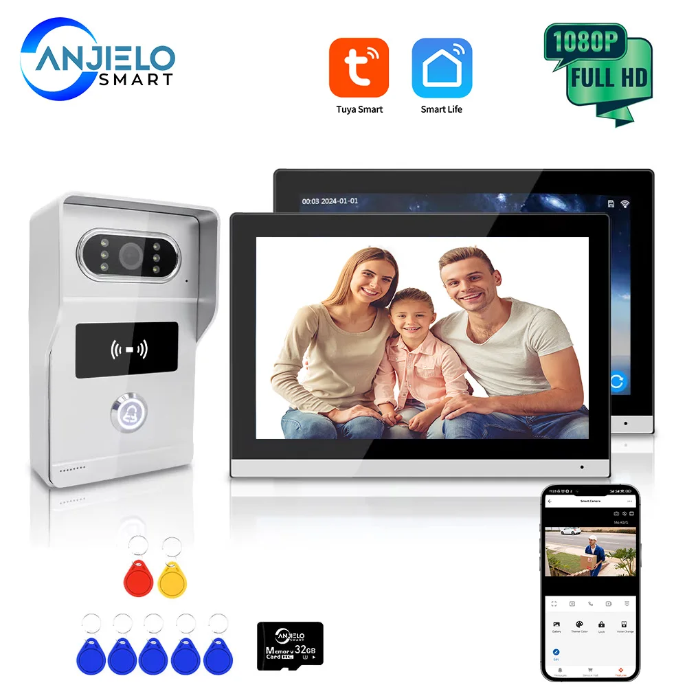 anjielo-1080p-ip-video-intercom-system-with-10-inch-touch-screen-wifi-poe-wired-doorbell-for-villa-flat-tuya-rfid-access-control