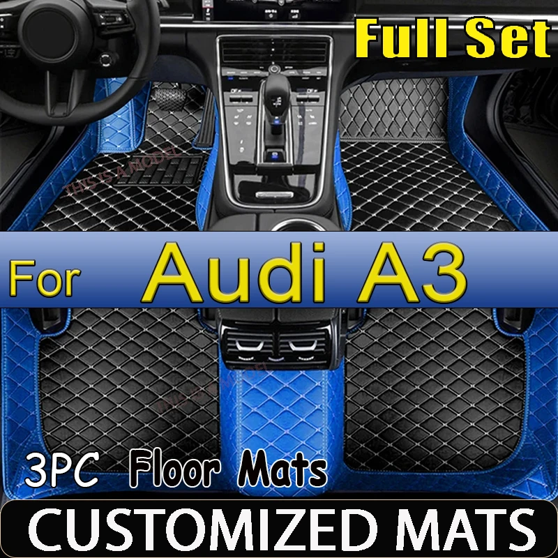 

Автомобильный коврик для Audi A3 8P 2004 ~ 2010, дропшиппинг, центральные аксессуары для интерьера, 100% подходят для кожаных ковров, подушечки для ног
