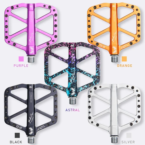 Imagen 2 del producto Pedal de bicicleta KRSEC VS, aleación de aluminio, sello ultraligero, 3 rodamientos, accesorios para pedales de bicicleta de montaña y carretera