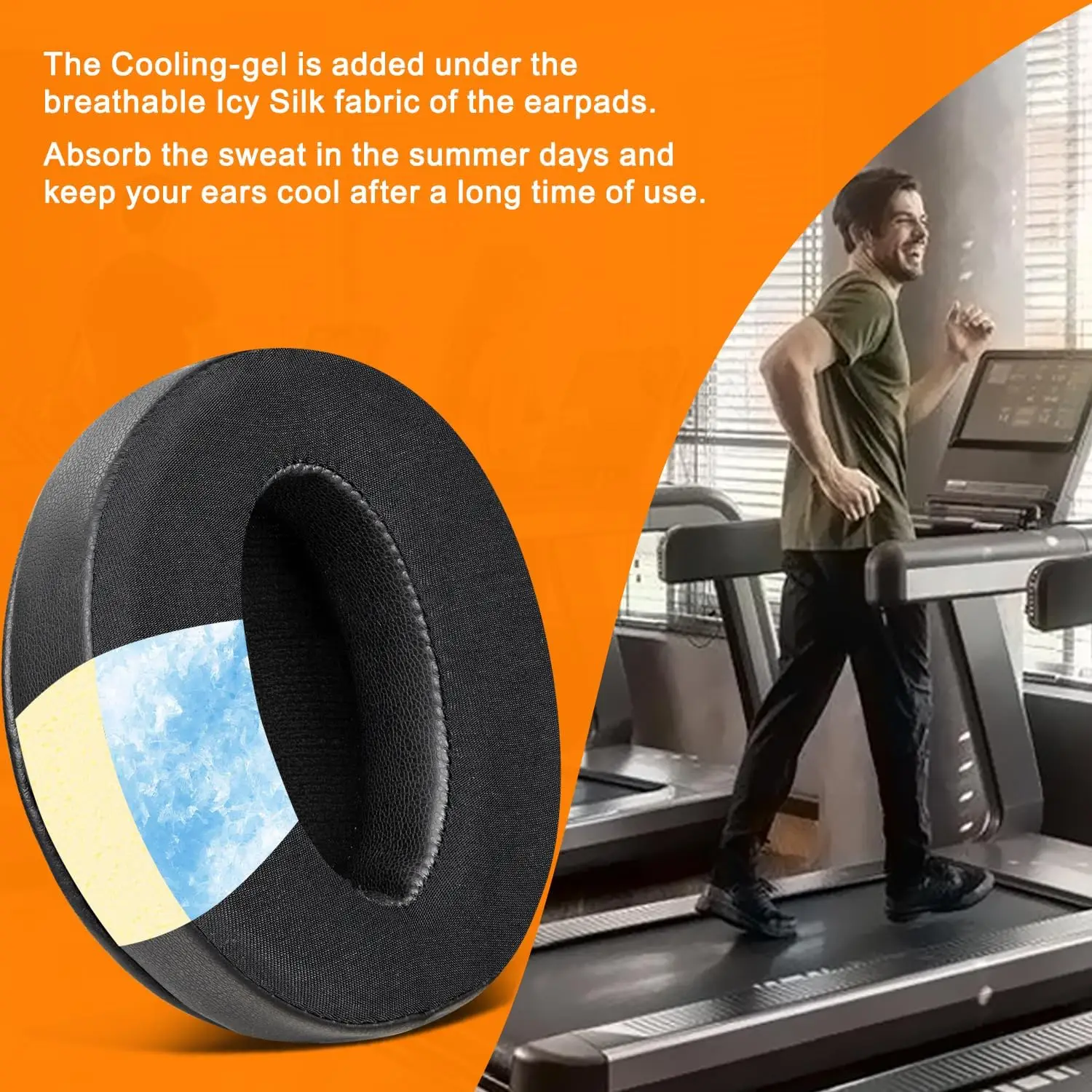 Replacement Ear Pads for Sennheiser Headphones, Fits HD450BT / HD4.50 /HD4.50BTNC/ HD 458BT/ HD450/ HD4.50 BT, Headset Ear Cushi