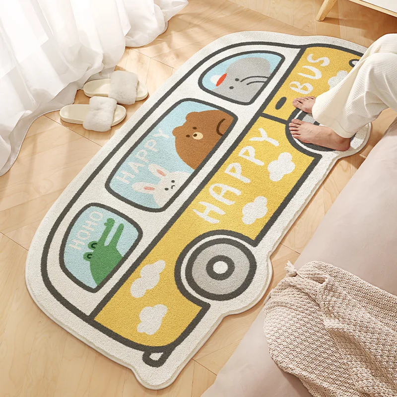 

Cartoon Living Room Decoration Carpets Cute Animal Girl Children's Bedroom Bedside Carpet Plush Soft Cloakroom Coffee Table Rugs