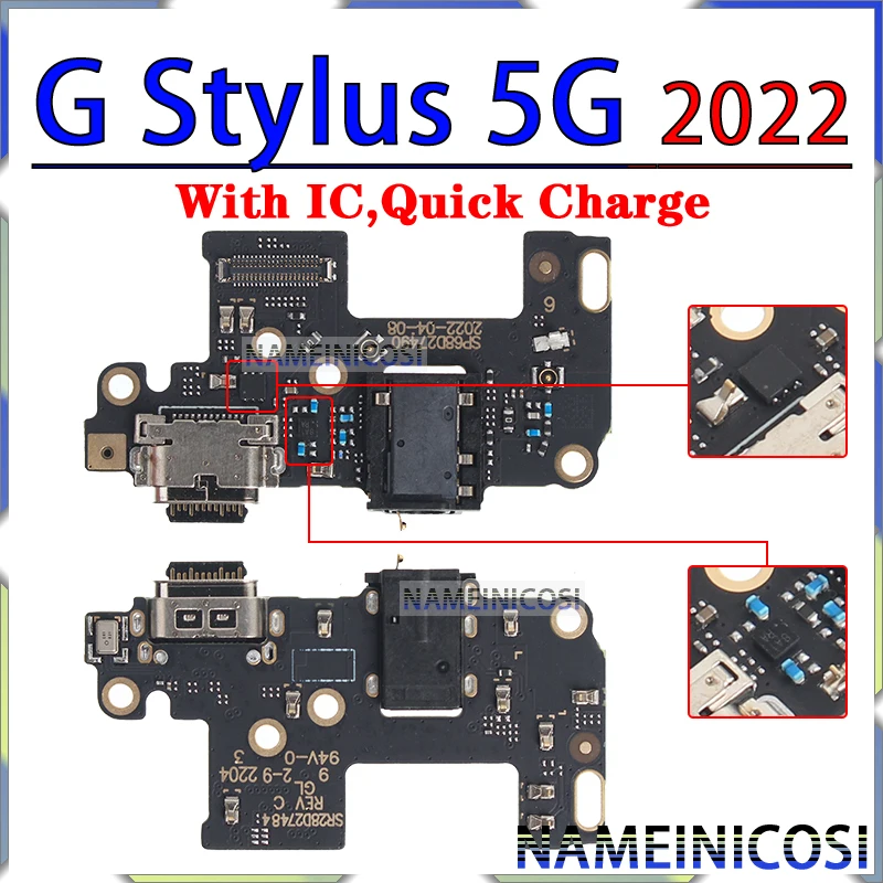 Usb Dock Charger for Motorola Moto Connector Ports G Stylus  5G Plus Fast Play Power 2020 2021 2022 Charging Board Module Flex