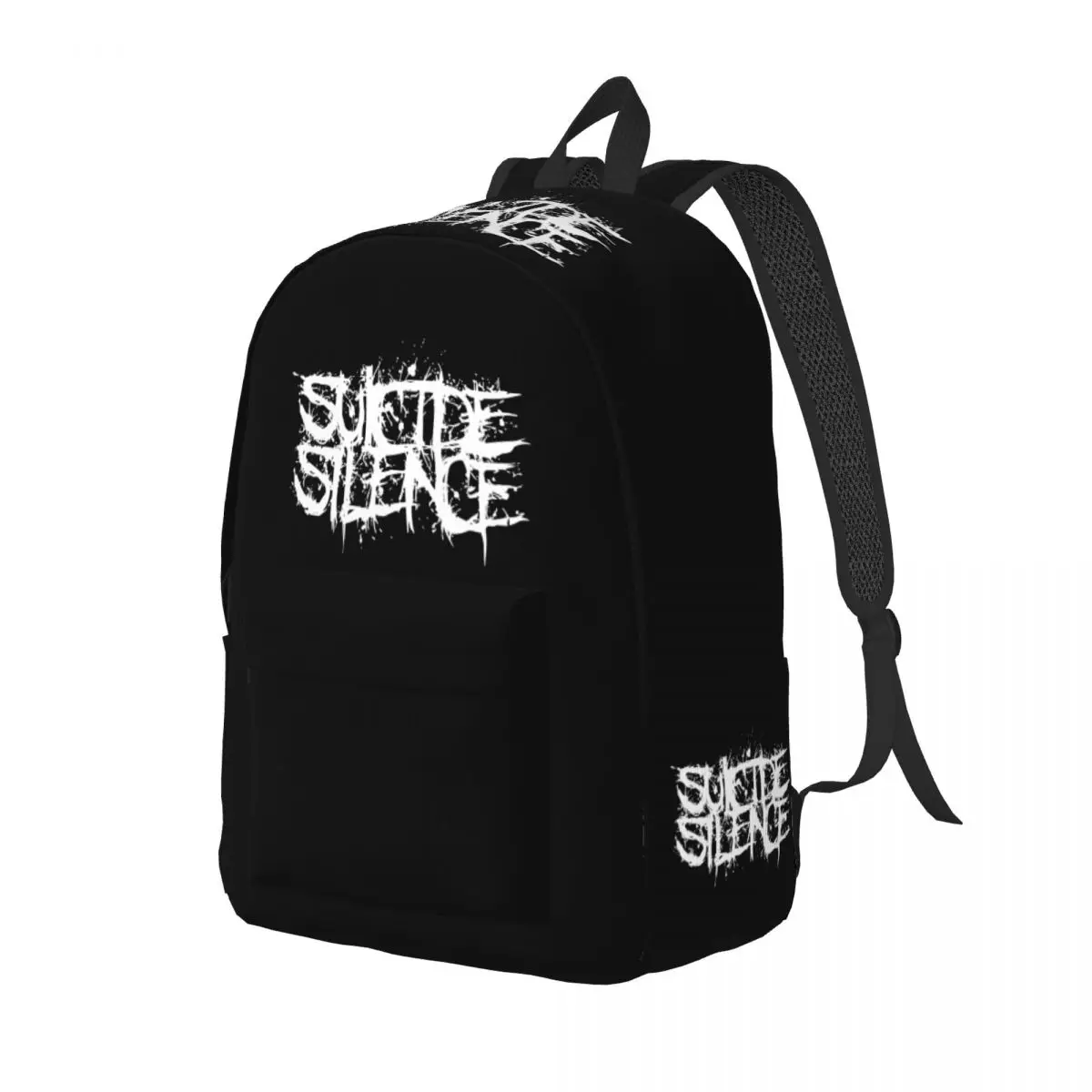 Suicide Silence Rock Metal música banda mochila para homens e mulheres, mochila de negócios de estudante, bolsa de ombro portátil, moda esportiva