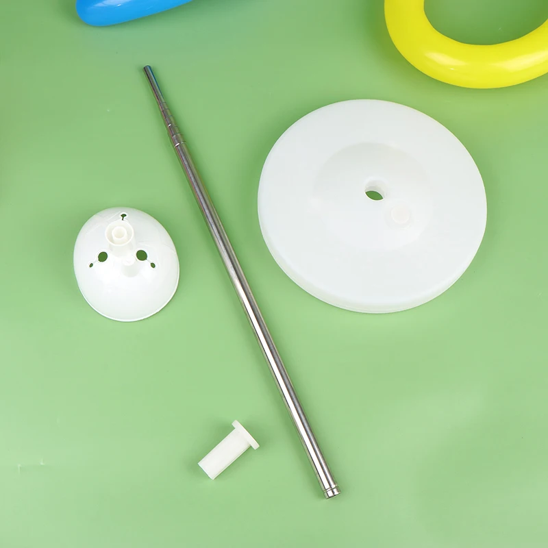 1 conjunto de suporte de balão ajustável, kit de suporte de coluna de balão, poste de metal, base de plástico para casamento, festa de aniversário, decoração de natal