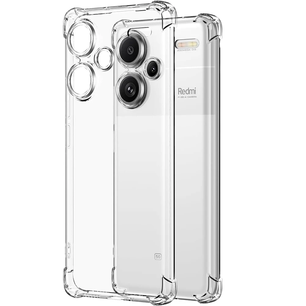 Luxury Silicone Soft Case For Xiaomi Redmi Note 13 12 11 11S 11T Pro Plus Pro+ 12C 13C 4G 5G Clear Thin Cover Shockproof Shell