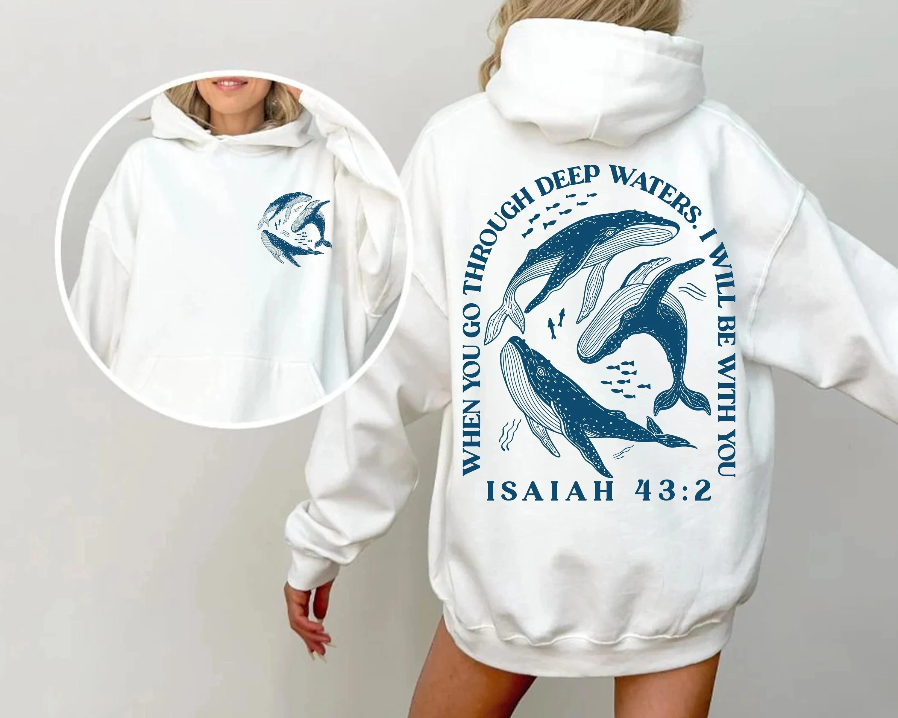 

Whale Shark Hoodie Men's and Women's Long Sleeve Sweatshirt Pullover Y2k Tops Fashion Autumn and Winter Clothing Hoodies