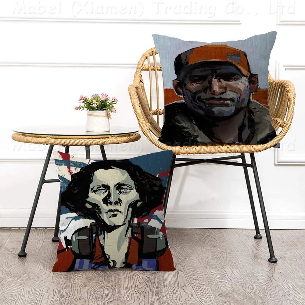 

Role Playing Games Disco Elysium Pillow Gifts Home Office Furnishings Bedroom Sofa Car Cushion Cover Case 45x45cm