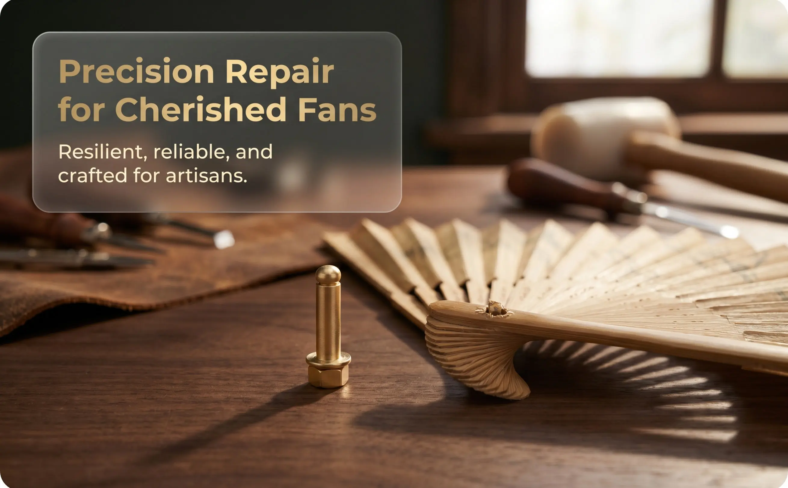10 Sets Fan Nail Whistle Accessories Hand Held Fans Folding Axle Rivets Golden Kit