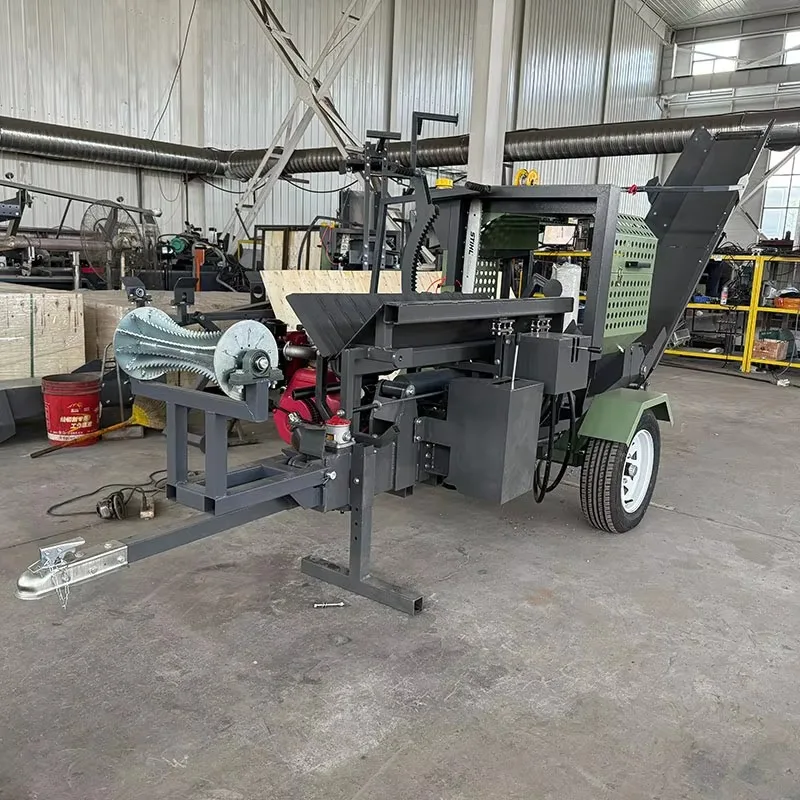 2026 New 45T Heavy Duty Hydraulic Automatic Wood Splitter Log Processing Machine CE 45 Ton High Output Firewood Processor