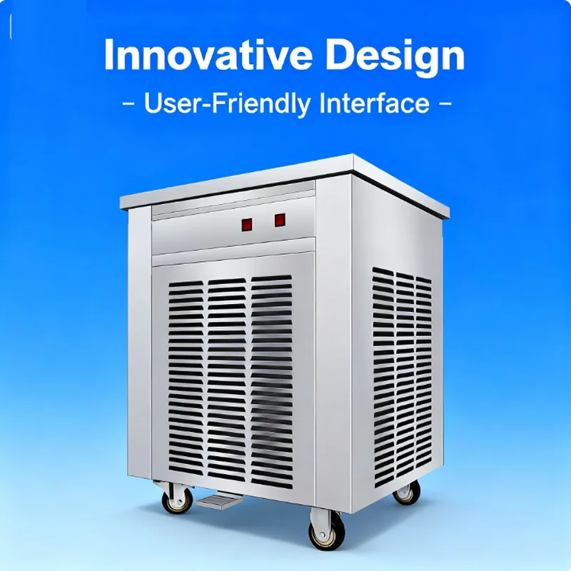High Capacity Fried Ice Cream Maker Cold Plate Frozen Yougurt Gelato Machine Fruit Flavor Ice Cream Roller Rolling Machine
