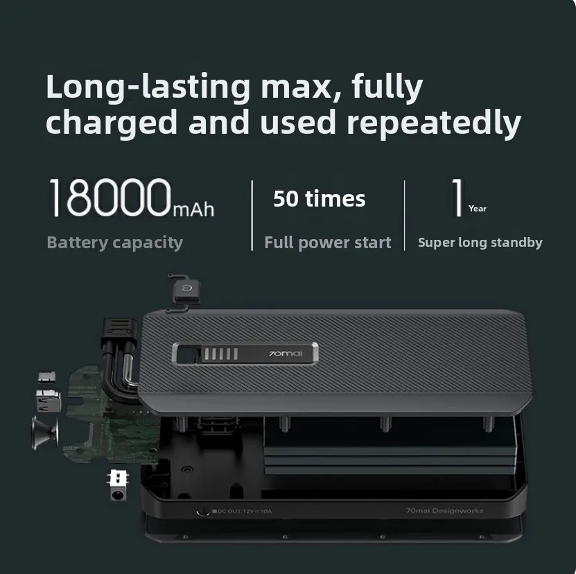 Car Jump Starter MAX Power Bank for 12V Vehicle Emergency Start Battery Booster