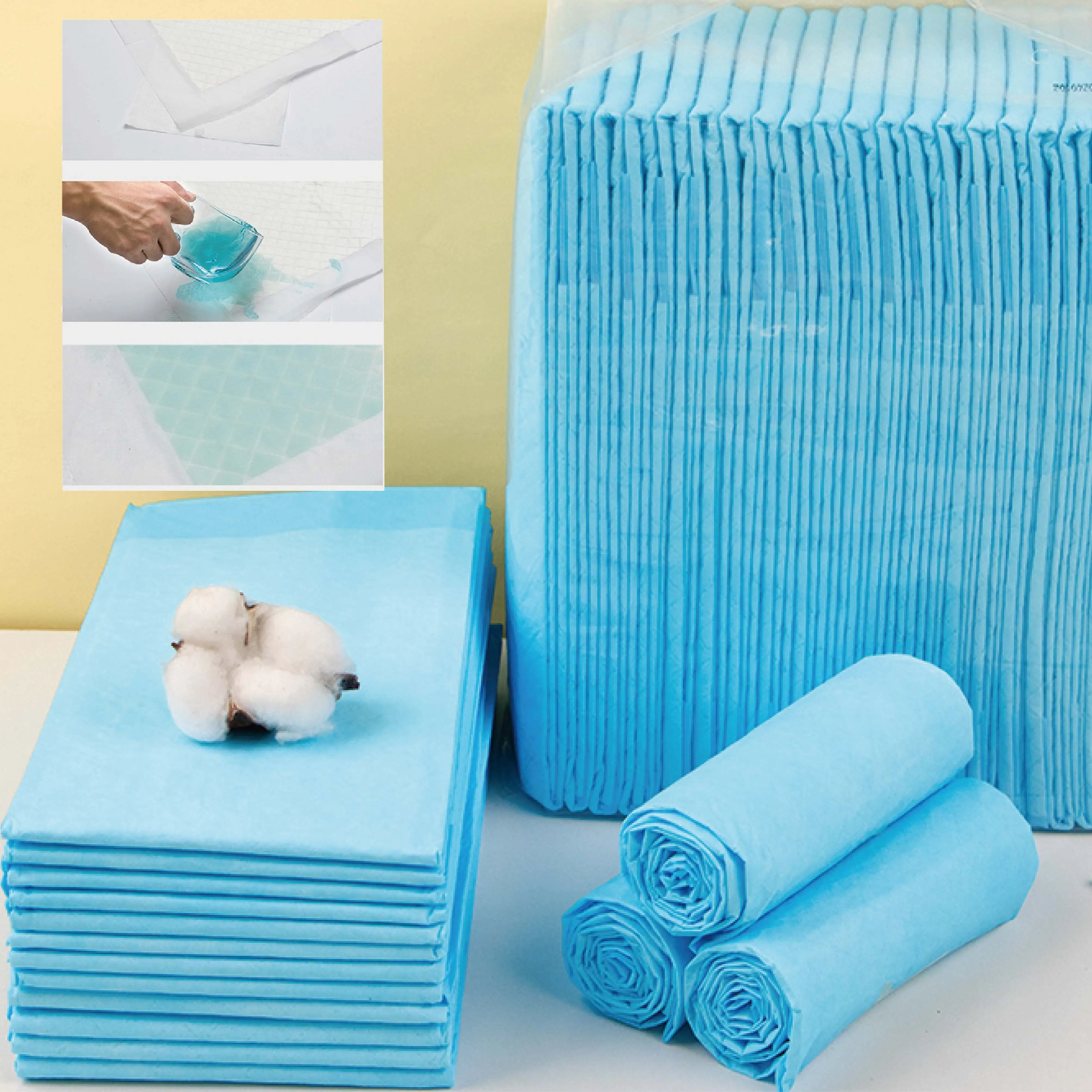 Bedridden Patients Reusable Incontinent Adult Urinary Manufacturing Adult Sanitary Pad Nursing Pad  90X60 Cm Under Pad