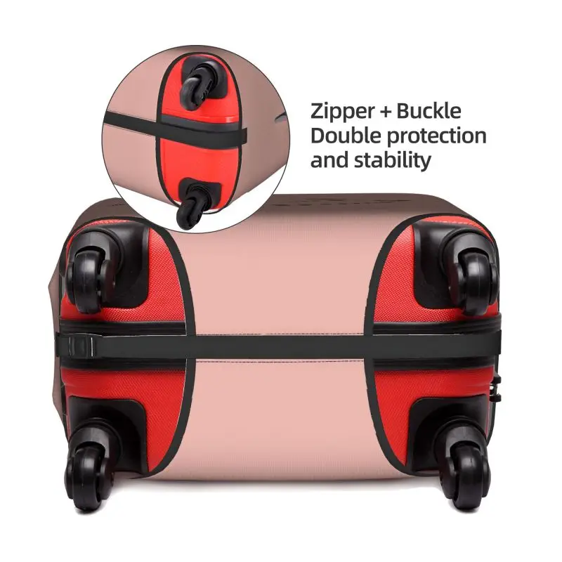 Funny Expression Pattern Fashion Travel Suitcase Protective Cover Luggage Protective Cover Suitable for 18-32 Inch Suitcases