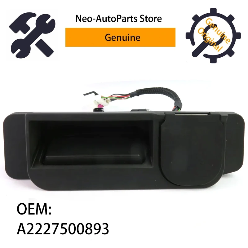 A2227500893 Genuine Rear Trunk Lock Release Switch With Camera For Mercedes Benz  W205 W222 W117