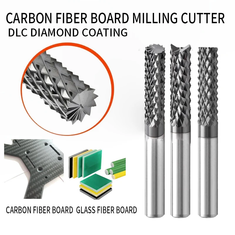 

Imported Diamond Coated Corn Cob Milling Cutter Specialized For Glass Fiber Carbon Fiber Circuit Boards Graphite Materials
