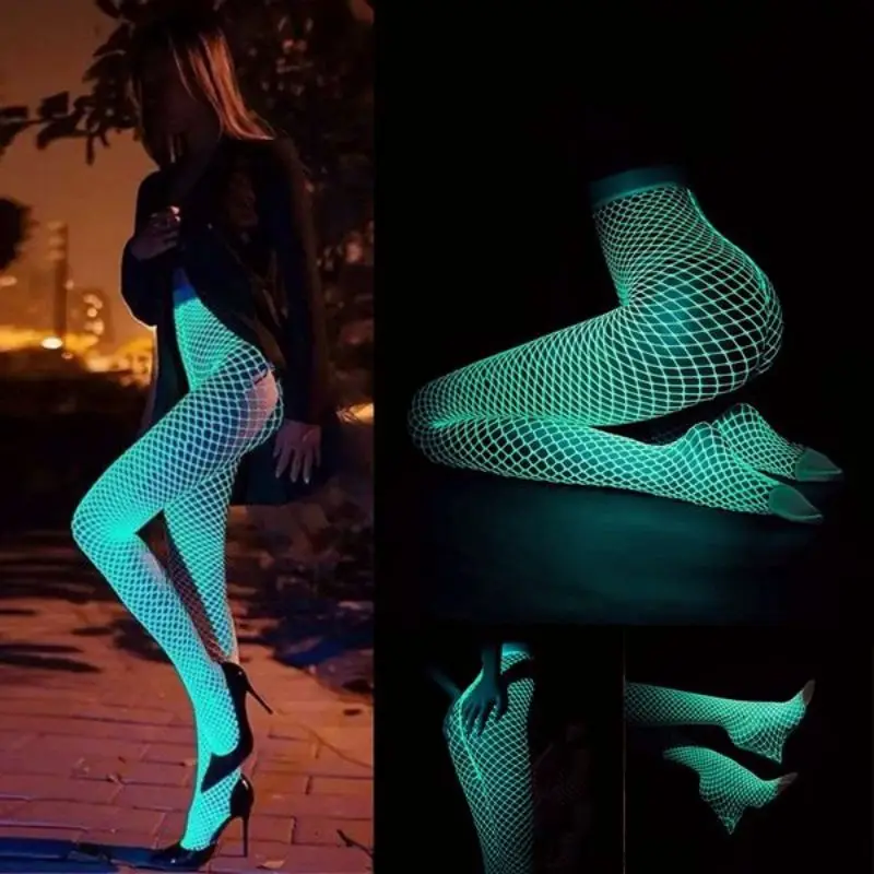 2023 Luminous Fishnet Stockings sexy fishnet stockings Fish Net Pantyhose Body Stockings Party Club Holiday Fashion Accessories