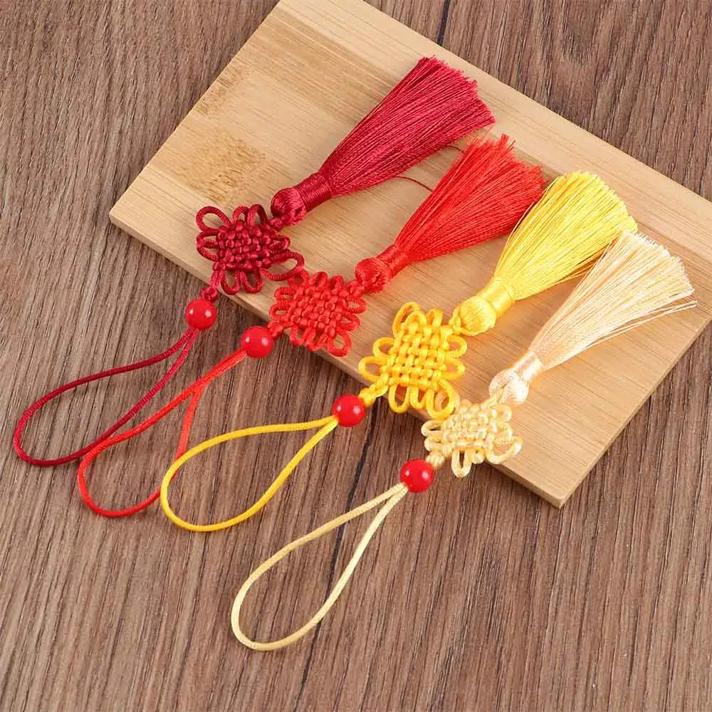 اكسسوارات الديكور قلادة ديكور المنزل Craft بها بنفسك الحرفية الصينية عقدة قلادة الصينية عقدة الحرير شرابة قلادة الستار سحر شرابة