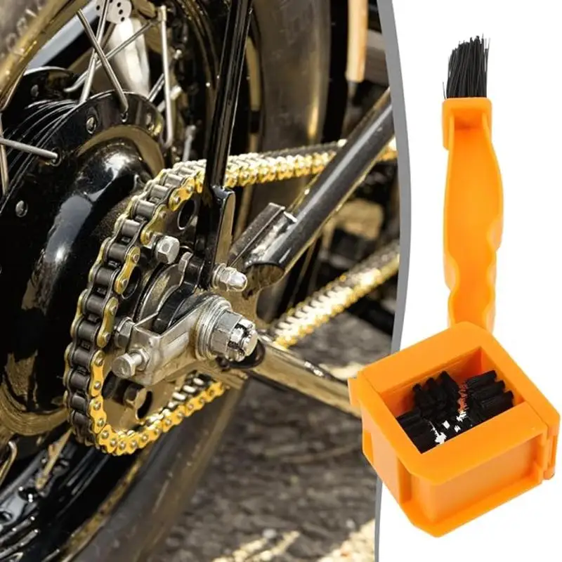 

Motorcycle Chain Cleaning Brush 4-Sided Universal Chain ScrubberHigh-Efficiency Cleaning Tool